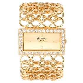 Marciano Reveal Ringed Bracelet Watch, GOLD