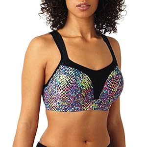 Panache Women's Underwired Sports Bra, Geo Print,38 DD
