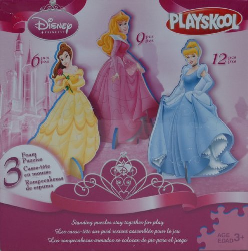 Image of Playskool Disney Princess Standing Foam Puzzles - 3 Princess Figures