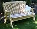 4' Red Cedar Classic Fanback Garden Bench