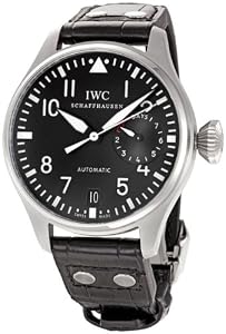 IWC Classic Pilot Big Steel Black Mens Watch IW500401