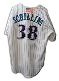 Autographed Curt Schilling Arizona Pin Stripe Jersey
