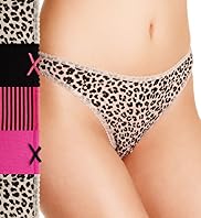 5 Pack Cotton Rich Low Rise Assorted Thongs