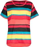 FULL TILT Multi Stripe Hi Low Girls Tee
