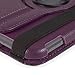 GMYLE(R) Purple 360 Degree Rotating PU Leather Folio Stand Case Cover for Nook HD 7 inches Barnes & Noble e-Book Reader Tablet (Multi Angle- Vertical/Horizontal and Wake up Sleep Function)
