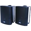 TIC CORPORATION AS P60B Indoor/Outdoor 60-Watt Speakers with 70 Volt Switching (Black)