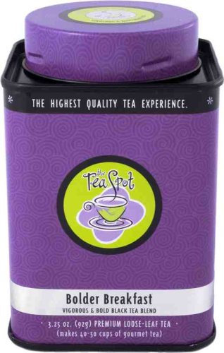 The TeaSpot Bolder Breakfast, Black Loose Leaf Tea With Chocolate Essence, 3.25-Ounce Tins... by The TeaSpot