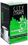 City Steam 17515 Naturally Decaffeinated Single Cup Coffee Pods, 18-count