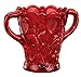 Miles Kimball Red Depression Style Glass Strawberry Design Spooner