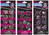 Draculaura & Friends, Hearts, Skulls Monster High Liquid Stickers [3-Pack Bundle]: Monster High x Fashion Angels Liquid Sticker SeriesIMAGE