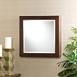 Espresso Square Wall Mount Jewelry Armoire