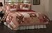 Red Alert Full / Queen Size Quilt with 2 Shams
