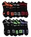 DC 6-Pack Men's Sport No Show Socks Size 10-13 (Black)