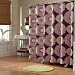 Sunflowers Eggplant Floral Fabric Shower Curtain By M.style