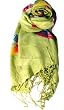 Green Kaleidoscope Tie Dye Pashmina Shawl/Wrap