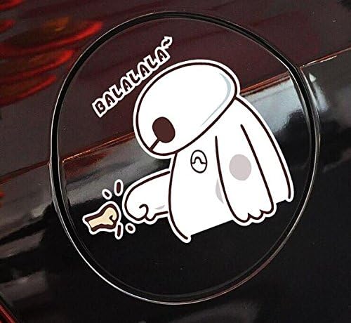 2pcs/lot Classic Film BigHero 6 Cartoon Baymax Balala Car Sticker Decals for Window Fuel Tank Whole Body