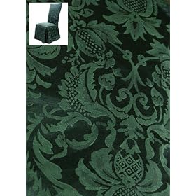 Damask Beanstock Dining Slipcover Set of four Chairs 500 by SlipcoverShop