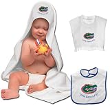 Florida Gators Team Toddler SET - Hooded Towel, Pullover Bib & Snap Bib with Color Trim