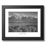 Ansel Adams Grand Teton B/W Photo Picture Framed Art Print