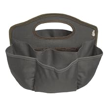 Find It Supply Caddy, 8.75 x 12 Inches, Canvas, 6 Pockets, 6 Compartments, 10 Storage Loops, Black (FT07201)