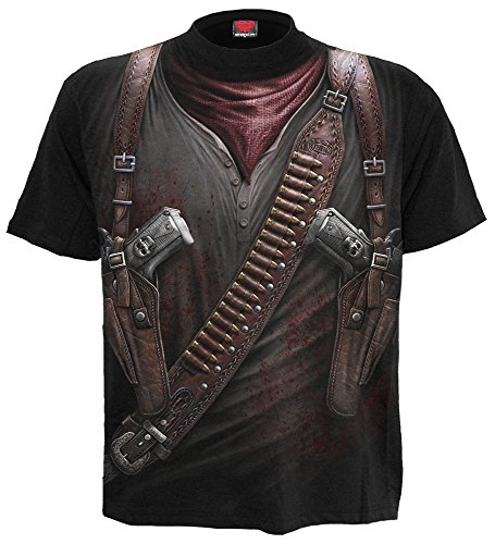 Spiral - Mens - HOLSTER WRAP - Allover T-Shirt Black