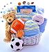 All in the Game Sports Themed Baby Boy Gift Basket - Unique Baby Shower Gift ...