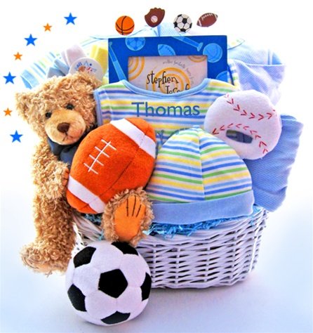 All In The Game personalized Baby Gift Basket – Limited Edition