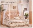 BEAUTIFUL WHITE CURVED CANOPY FOR DAYBED