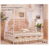 BEAUTIFUL WHITE CURVED CANOPY FOR DAYBED by Cross