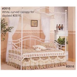Buy BEAUTIFUL WHITE CURVED CANOPY FOR DAYBED now!