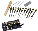 16 Pc Professional Wood Carving Chisels with Cloth Pouch