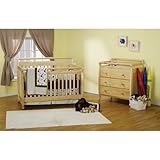 DaVinci Emily 4 in 1 Crib with Toddler Rail, Natural