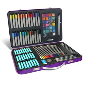 Ultimate 105 Piece Colouring Art Set Purple