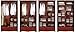 100% Solid Wood Universal Wardrobe/Armoire/Closet by Palace Imports, Mahogany Color, 40