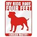 New  My Kids Have 4 Feet : English Mastiff  Parking Sign Dog