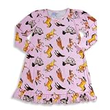 Sara's Prints - Girls Long Sleeve Horses Nightgown, Pink
