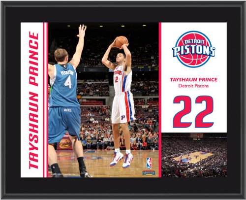 Mounted Memories Detroit Pistons Tayshuan Prince 10X13 Sublimated Plaque