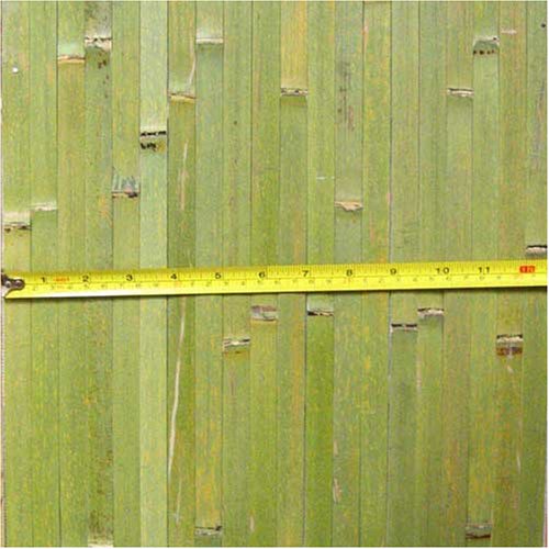 8' Foot Tall Bamboo Wall or Ceiling Covering Wainscoting - 008 Green