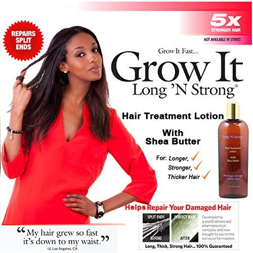 Want Longer Hair? Want Stronger Hair? Helps Grow Hair Fast! Buy Long  N StrongÂ® Treatment Lotion for Longer, Thicker Hair! - Split End Repair - Split End Treatment! For All Ethnic Hair Types!!