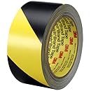 3M Safety Stripe Tape 5702, 1" x 36 yd 5.4 mil, Black/Yellow (Pack of 36)