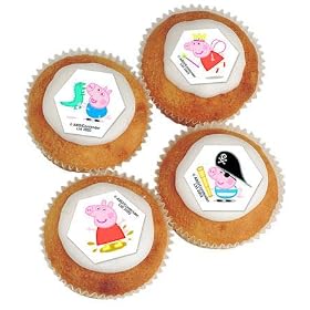 30 Peppa Pig Cupcake Birthday Cake Sugarettes