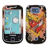 Asmyna Love Tattoo Faceplate Snap-On Hard Cover Case For Samsung Acclaim R8 ....