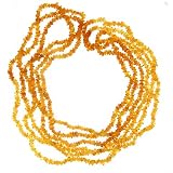 3 Strands of Tri-Color Baltic Amber Chips - 34 Inches