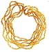 3 Strands of Tri-Color Baltic Amber Chips - 34 Inches