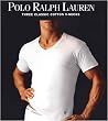 Men's 3-Pack V-neck White Tee by Polo Ralph Lauren