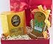 Ready-to-go Gift of Estate Kona Coffee Blend & Gingerbread Man Christmas Ornament in Red Christmas Box & Bow! On Sale & FREE Shipping!