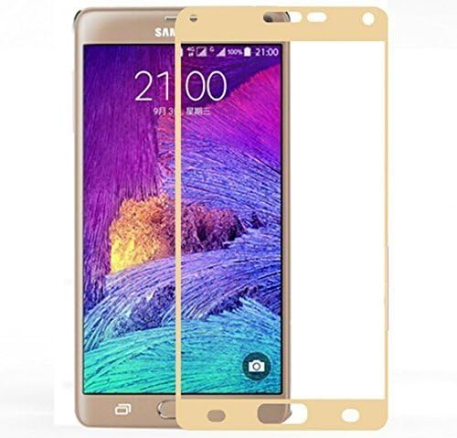 Sanstyle Phone Tempered Glass Screen Protector for Samsung Galaxy Note 4 N9100 Gold