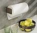 mDesign Paper Towel Holder for Kitchen - Wall Mount/Under Cabinet, Bronze