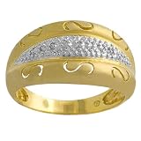 0.10 Cttw Diamond & 14 Karat Yellow Gold Dream Ring Size 7