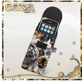 Cats CAT Cell Phone Glasses Case SEARCH BROAD BAY CELL PHONE FOR MORE- Fits APPLE IPHONE, TOUCH, Samsung, LG -Cover Holder AFTER CHRISTMAS Gift Ideas for Him Her, Man Men, Woman Women Ladies STOCKING STUFFER